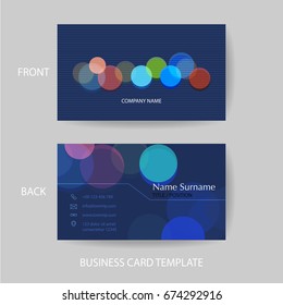 Vector modern and clean business card name card 