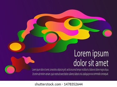 Vector of modern colorful abstract background template with simple style in eps 10.