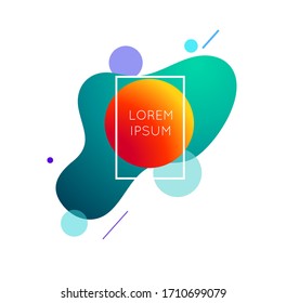 Vector  modern colorful abstract background, fluid design, gradient waves.  Business concept design template