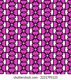 Vector Modern Colorful Basic Horizontal Straight Cute Plaid Flowers Botanical illustration with bright colors seamless pattern suitable for printing on surface and texture plaid skirt, wallpaper 