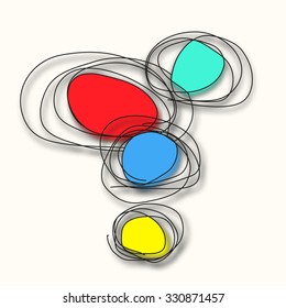 Vector modern colorful circle abstract background