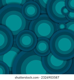 Vector modern colorful circles seamless pattern. Abstract geometric background. Modern stylish texture.