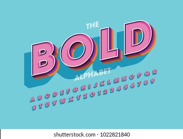 Vector of modern colorful font and alphabet Vector of modern colorful font and alphabet