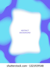 vector modern colorful freeform shape with white frame overlap background for brochure banner and publication