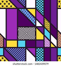 vector modern colorful geometric seamless pattern