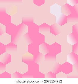Vector modern colorful geometry hex pattern, color abstract geometric background, pillow multicolored print, Graphic or website layout.