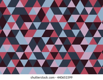 Vector modern colorful geometry triangle pattern, color abstract geometric background, pillow multicolored print, retro texture, hipster fashion design