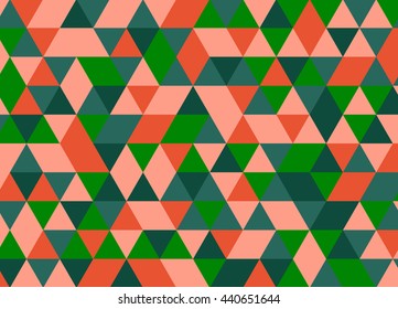 Vector modern colorful geometry triangle pattern, color abstract geometric background, pillow multicolored print, retro texture, hipster fashion design