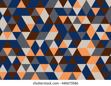 Vector modern colorful geometry triangle pattern, color abstract geometric background, pillow multicolored print, retro texture, hipster fashion design