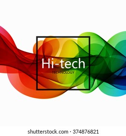 Vector modern colorful hi-tech abstract background. Eps10