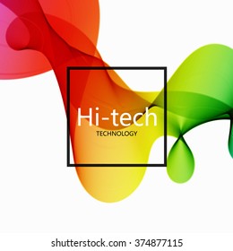 Vector modern colorful hi-tech abstract background. Eps10