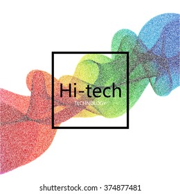 Vector modern colorful hi-tech abstract background. Eps10