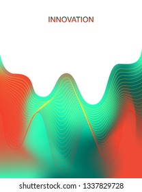 vector modern colorful movement network overlap and empty space background for brochure banner and publication