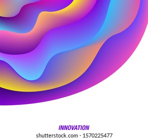 vector modern colorful ripple wave lines for brochure banner and publication