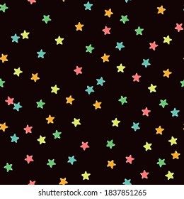 Vector modern colorful seamless background with star shape. Use it for wallpaper, textile print, pattern fills, web page, surface textures, wrapping paper, design of presentation