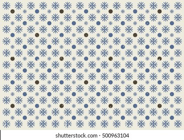 Vector of modern colorful snowflake element and background