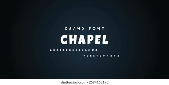 Vector of modern comical font and alphabet. Playful style font design, colorful childish alphabet, letters and numbers vector illustration