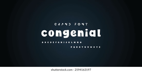 Vector of modern comical font and alphabet. Playful style font design, colorful childish alphabet, letters and numbers vector illustration