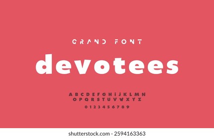Vector of modern comical font and alphabet. Playful style font design, colorful childish alphabet, letters and numbers vector illustration