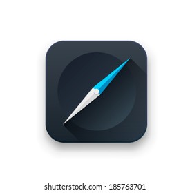 Vector Modern Compass Icon