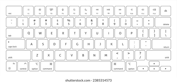 Vector modern computer keyboard background. technology. vector 10 eps.