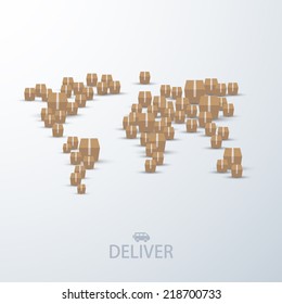 vector modern concept delivery background. Eps 10