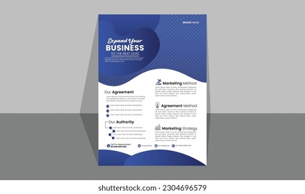 Vector modern corporate business multipurpose flyer layout design. Digital marketing social media post banner design template.