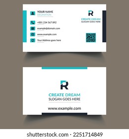 Vector Modern Corporate and Clean Business Card Template 