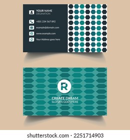 Vector Modern Corporate and Clean Business Card Template 