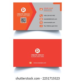 Vector Modern Corporate and Clean Business Card Template 
