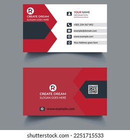 Vector Modern Corporate and Clean Business Card Template 