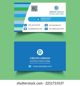 Vector Modern Corporate and Clean Business Card Template 