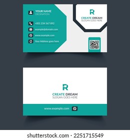 Vector Modern Corporate and Clean Business Card Template 