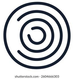 Vector Modern Corporate Identity Logo with an Abstract Spiral, Perfect for Branding and Iconic Graphic Design