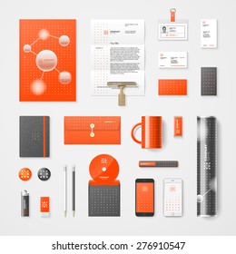 Vector modern corporate identity template. High quality design element