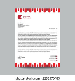 Vector modern corporate letterhead template