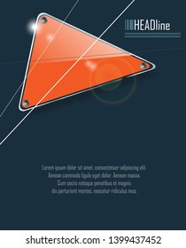 vector modern cover template. Abstract bright background for poster, brochure, flyer design. Layout vector template . Eps10