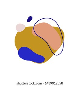 Vector modern creative abstract Backgrounds. Flat geometric shapes in Minimalist Simple Style With copy space for text - design templates for Logos - Social Media stories banners Posters Postcards