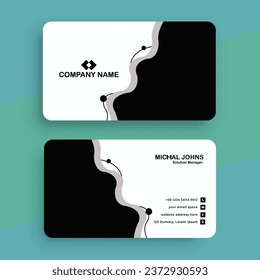 Vector Modern Creative and Attractive, Clean Business Card Template Design