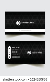 vector modern creative and black business card template