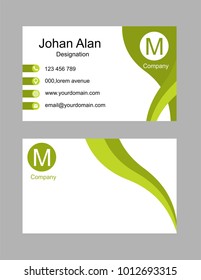 Vector modern creative business card