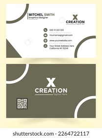  Vector moderno tarjeta de visita creativa y tarjeta de nombre, diseño horizontal simple y limpio de la plantilla vectorial, diseño en rectángulo.Plantilla de tarjeta de visita creativa y limpia