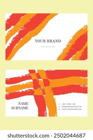 Plantilla de tarjeta de visita creativa moderna del Vector