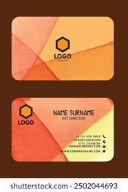 Plantilla de tarjeta de visita creativa moderna del Vector