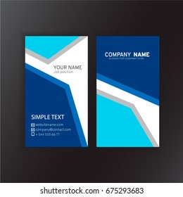 Vector Modern Creative Business Card Template. For art template design, list, front page, mockup brochure theme style, print, flyer, blank, card.