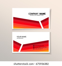 Vector Modern Creative Business Card Template. For art template design, list, front page, mockup brochure theme style, print, flyer, blank, card.