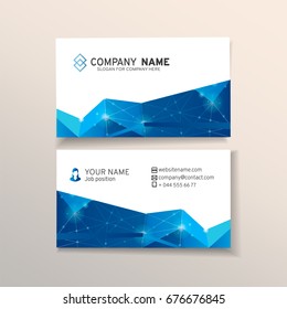 Vector Modern Creative Business Card Template. For art template design, list, front page, mockup brochure theme style, print, flyer, blank, card.