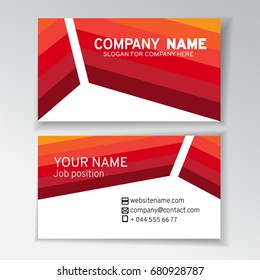 Vector Modern Creative Business Card Template. For art template design, list, front page, mock-up brochure theme style, print, blank, card.