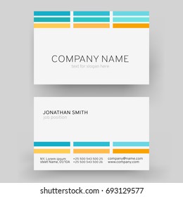 Vector Modern Creative Business Card Template. For art template design, list, front page, mockup brochure theme style, print, flyer, blank, card.