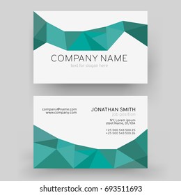 Vector Modern Creative Business Card Template. For art template design, list, front page, mockup brochure theme style, print, flyer, blank, card.